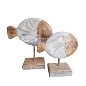 Wooden Fish Table Decoration