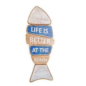 Wooden Fish Sign Board Custom Wall hanging