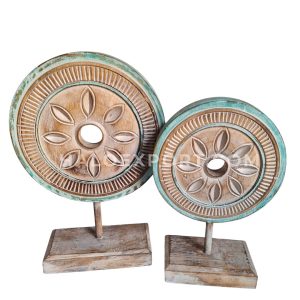 Wooden Custom Circle Table Decoration