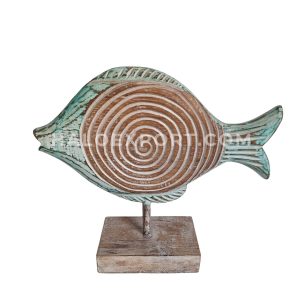 Wooden Fish Table Decoration
