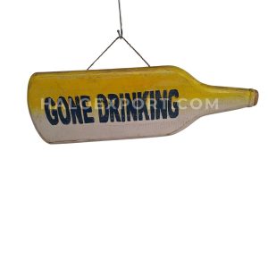 Wooden Custom Written Bottle Sign board Wall hanging