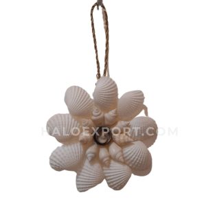 Flower Design Wall Hanging With Ark Shells Decoration