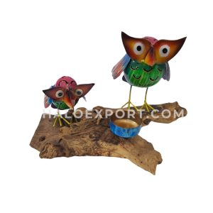 Metal Handicraft Decoration With Driftwood