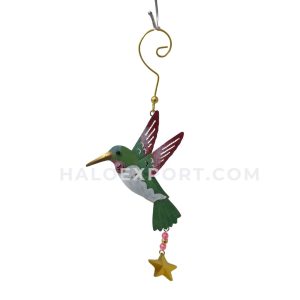 Bird With Star Metal Hanging Handicraft