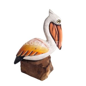 Wooden Pelican Bird Table Decoration Handicraft