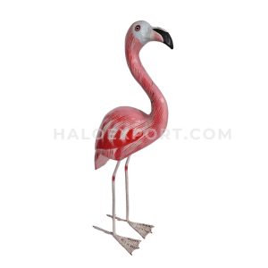 Wooden Flamingo Figurines Handicraft
