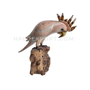 Wooden Parrot Bird Table Decoration Handicraft